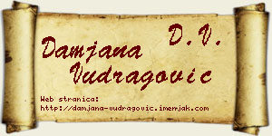 Damjana Vudragović vizit kartica